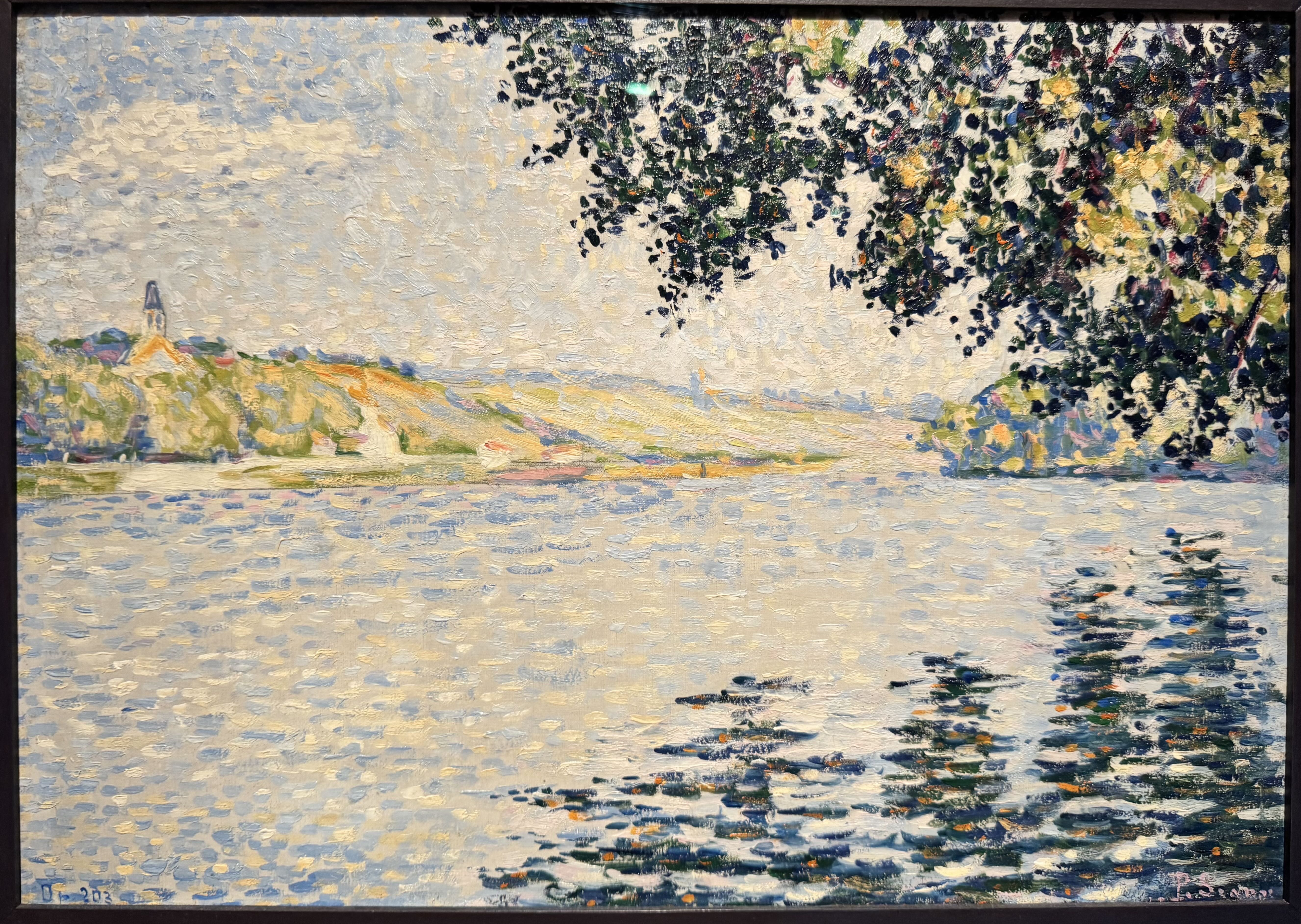 View of the Seine at Herblay 1889, Paul Signac