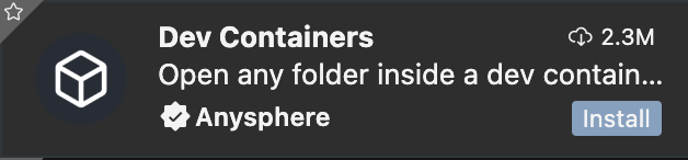 Cursor 中的 Dev Container