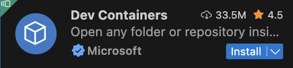 VS Code 中的 Dev Container